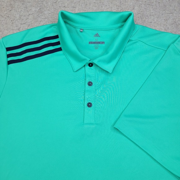 adidas Other - Adidas Golf Polo Shirt Men XL Green Short Sleeve Performance Stretch Lightweight